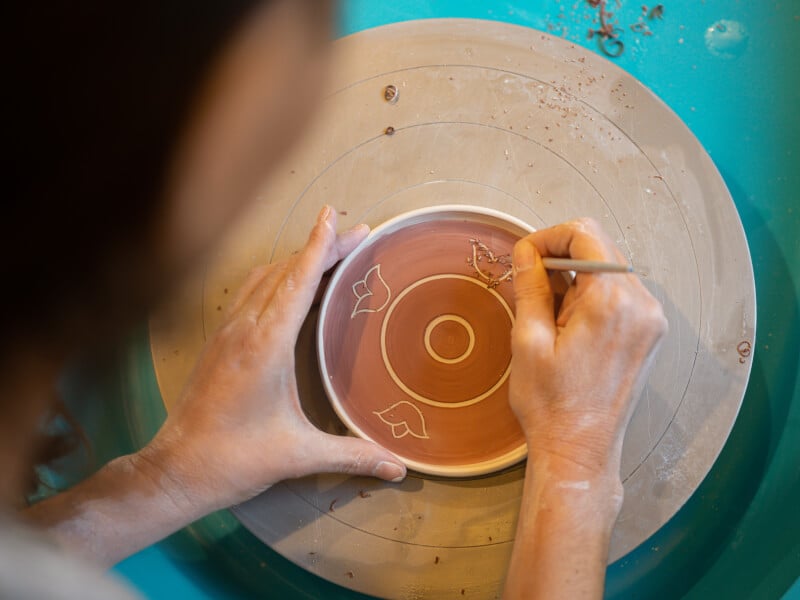 decorating ceramics
